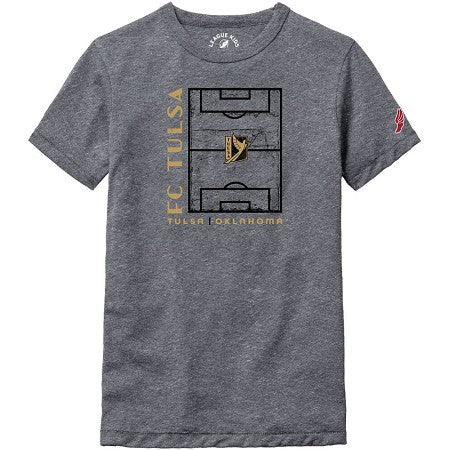 FC Tulsa L2 Youth Fieldside Tee - Fall Heather
