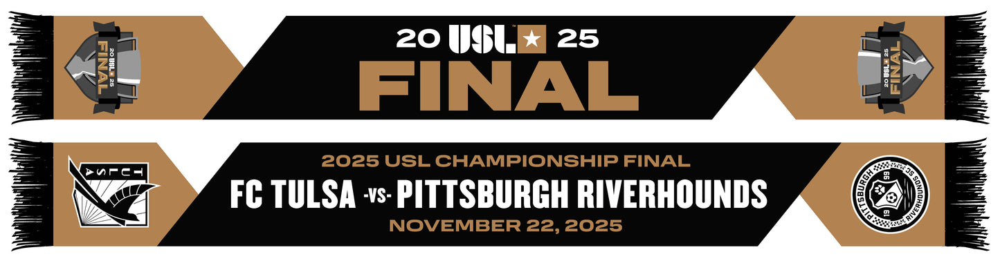 USL Finals FC Tulsa vs Pittsburgh Riverhounds Scarf