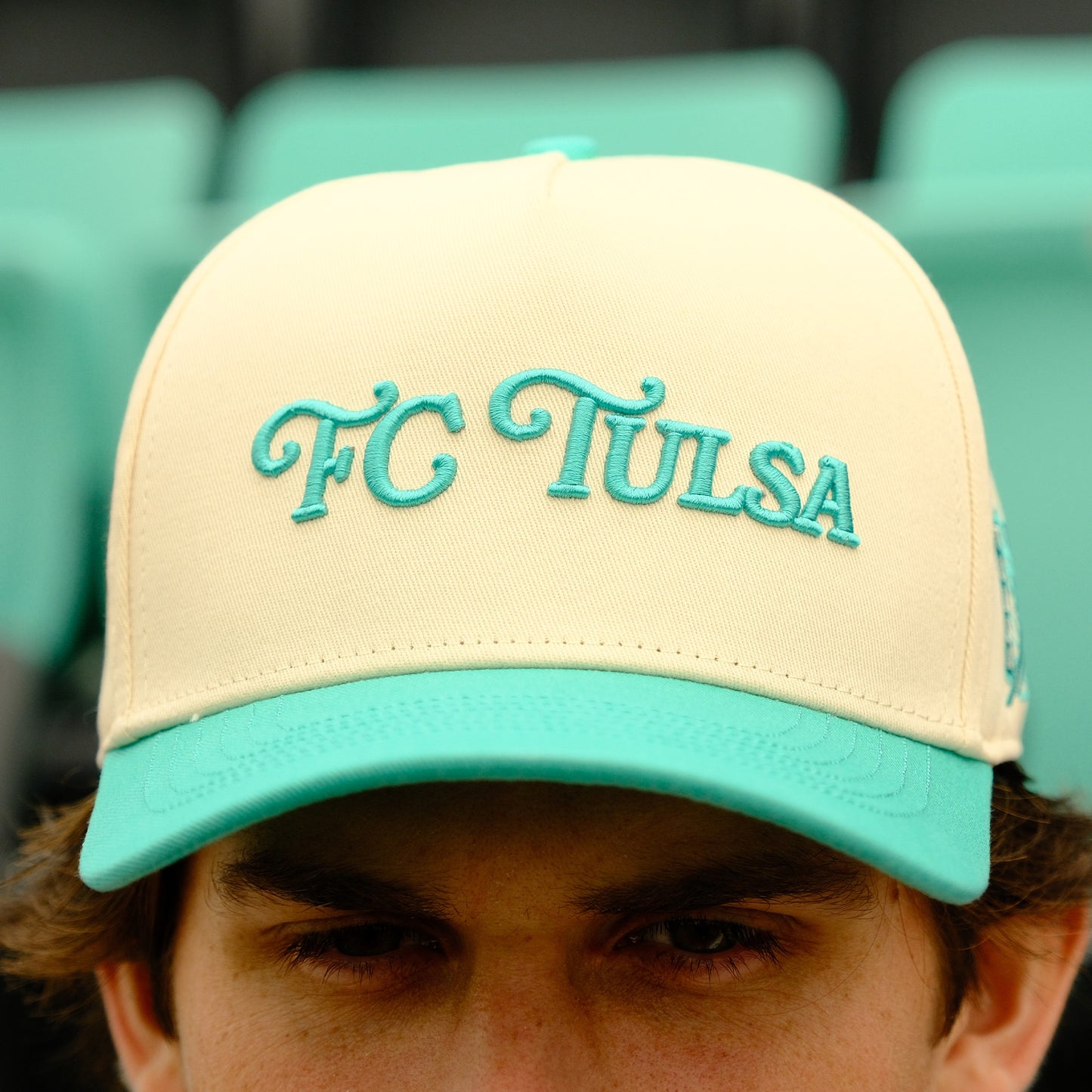 FC Tulsa x No Rivals Retro Script Hat - Patina