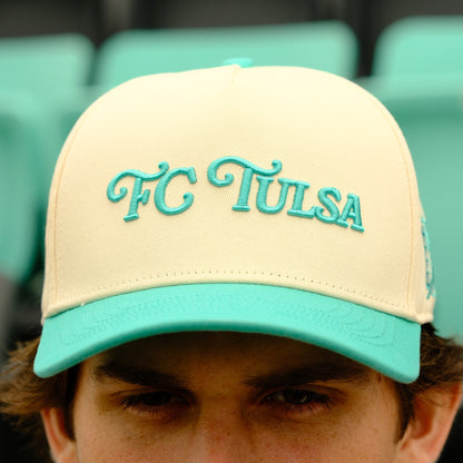 FC Tulsa x No Rivals Retro Script Hat - Patina
