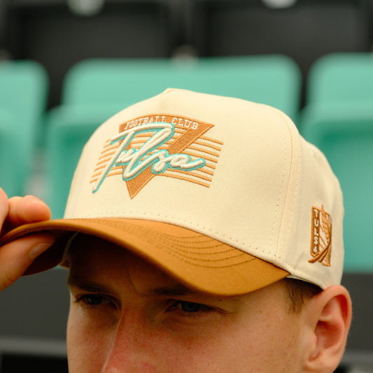 FC Tulsa x No Rivals Triangle Game Snapback Hat - Gold