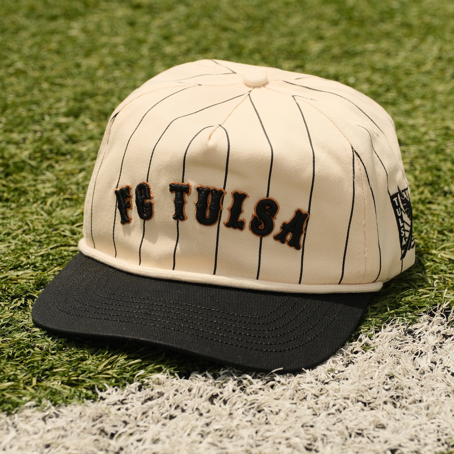 FC Tulsa x No Rivals Pinstripe Hat - Black