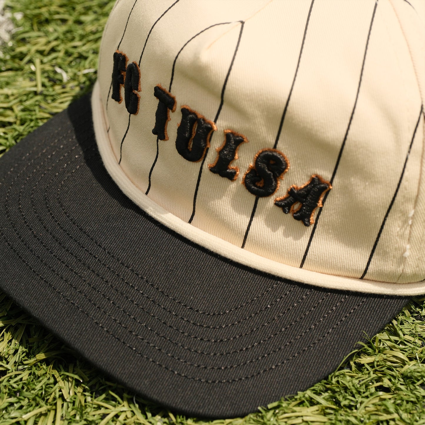 FC Tulsa x No Rivals Pinstripe Hat - Black