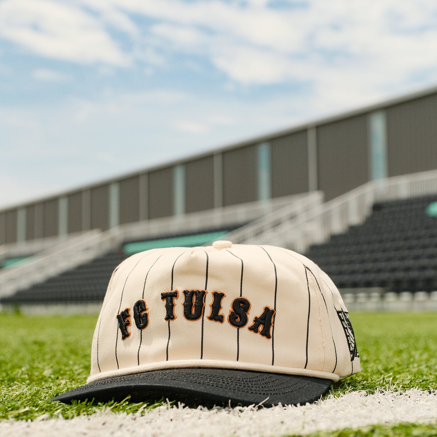 FC Tulsa x No Rivals Pinstripe Hat - Black
