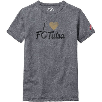 FC Tulsa L2 Youth Fan Tee - Fall Heather