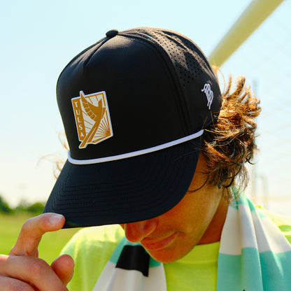 Gold Crest X Branded Bills Performance Hat Black