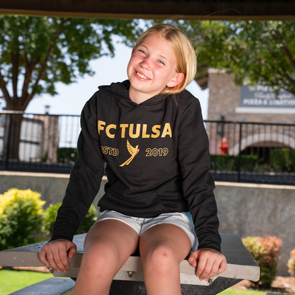 FC Tulsa x Mythic Press Youth Heritage Hoodie - Black
