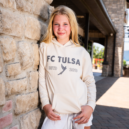FC Tulsa x Mythic Press Youth Heritage Hoodie - Natural