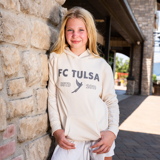 FC Tulsa x Mythic Press Youth Heritage Hoodie - Natural