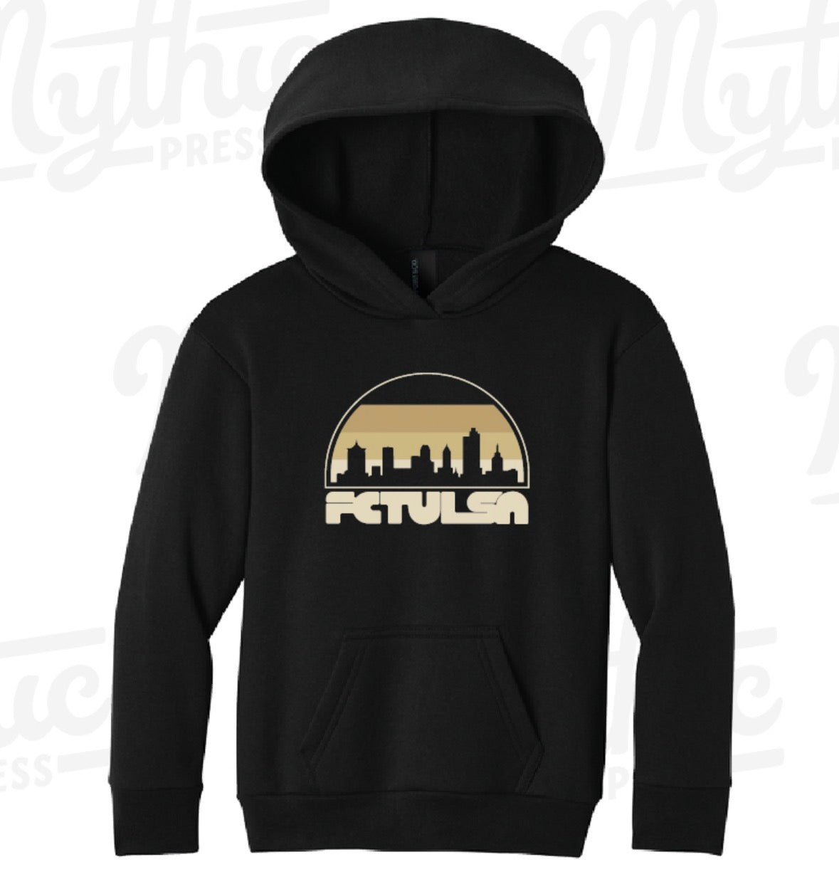 FC Tulsa x Mythic Press Youth Skyline Hoodie - Black