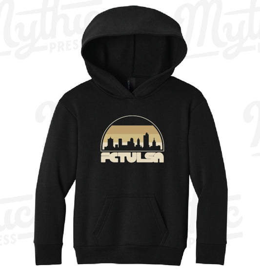 FC Tulsa x Mythic Press Youth Skyline Hoodie - Black