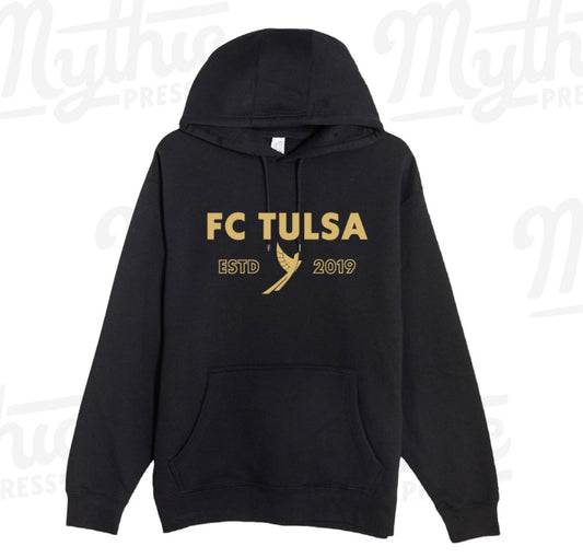 FC Tulsa x Mythic Press Adult Heritage Hoodie - Black