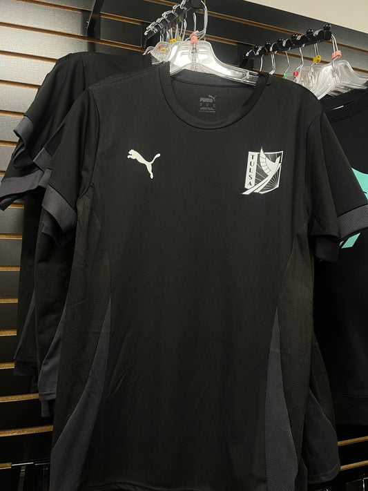 2024 Adult PUMA Practice Jersey (BLK Crest on BLK) Black Collar