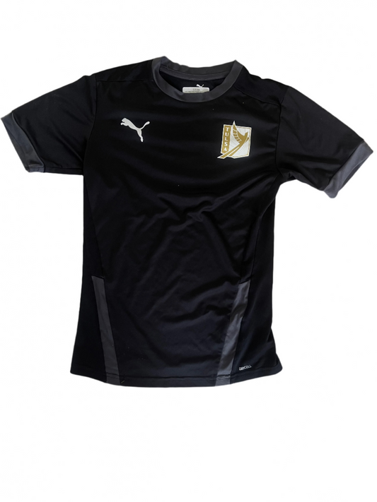 2024 Adult PUMA Practice Jersey (GOLD Crest on BLK) Black Collar