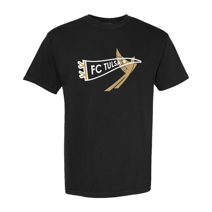 FC Tulsa x Mythic Press Adult Pennant Tee - Black