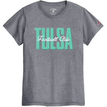 FC Tulsa L2 Ladies Heritage Stack Tee - Fall Heather