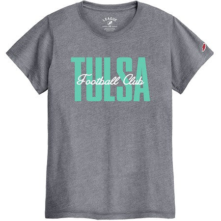 FC Tulsa L2 Ladies Heritage Stack Tee - Fall Heather