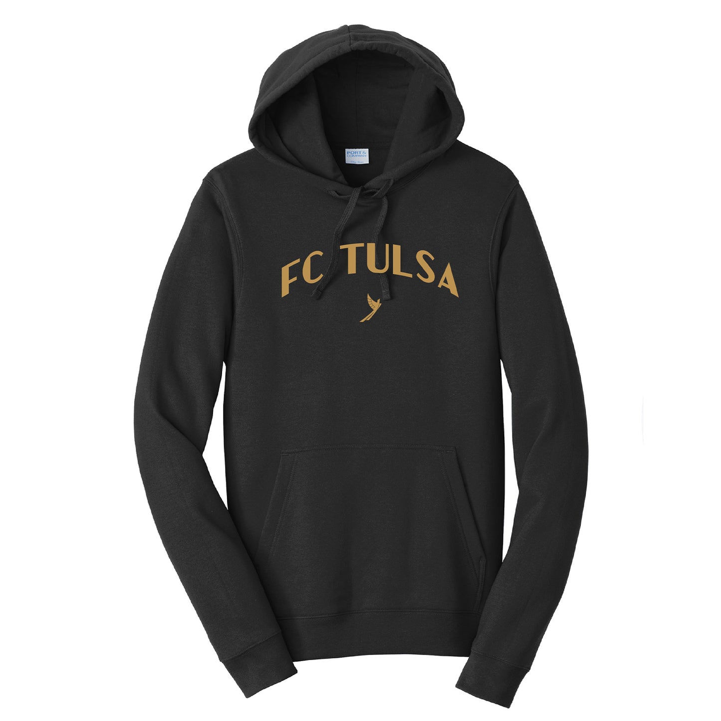Adult Black Port & Company FC Tulsa Wordmark Hoodie