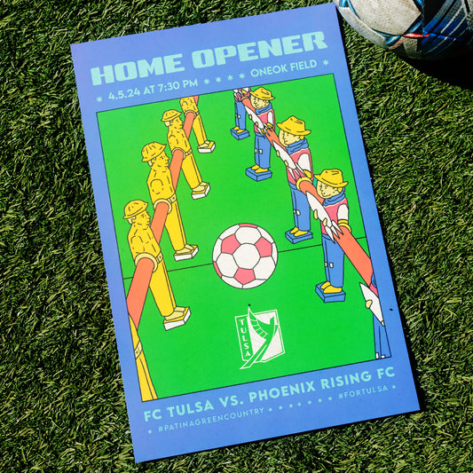 2024 Limited-Edition FC Tulsa Home Opener Poster