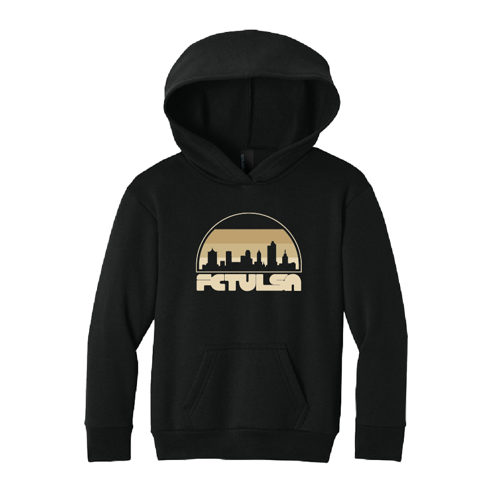 FC Tulsa x Mythic Press Youth Skyline Hoodie - Black