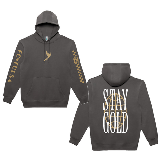 FC Tulsa x Mythic Press Adult Stay Gold Hoodie - Black