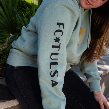 FC Tulsa x Mythic Press Adult Stay Gold Hoodie - Seafoam