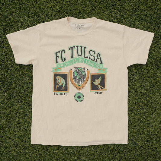 Toddler! FC Tulsa x LivyLu Patch Thrifted Tee