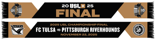 USL Finals FC Tulsa vs Pittsburgh Riverhounds Scarf