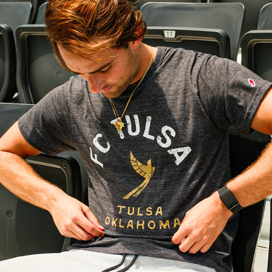 FC Tulsa L2 Old School Spirit Tee - Varsity Slate