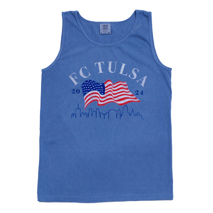 FC Tulsa Flag Adult Tank