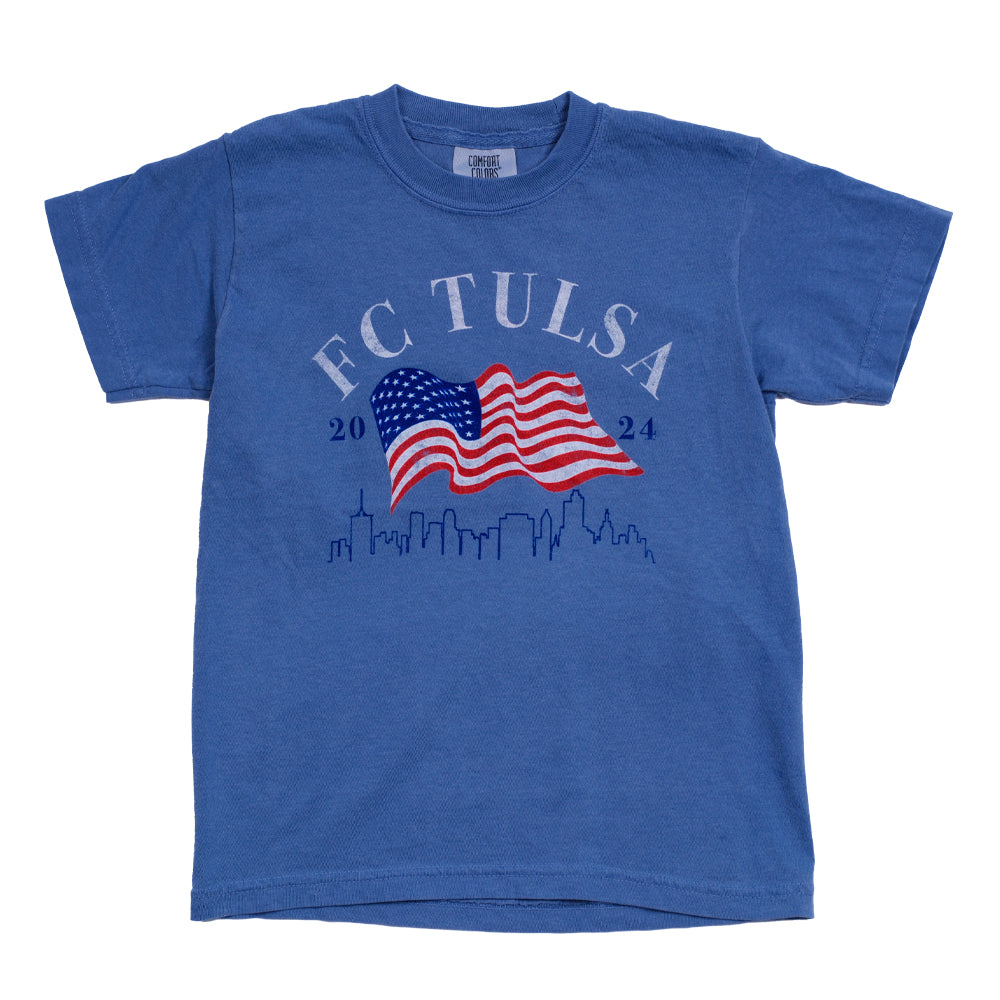 FC Tulsa Flag Youth Tshirt