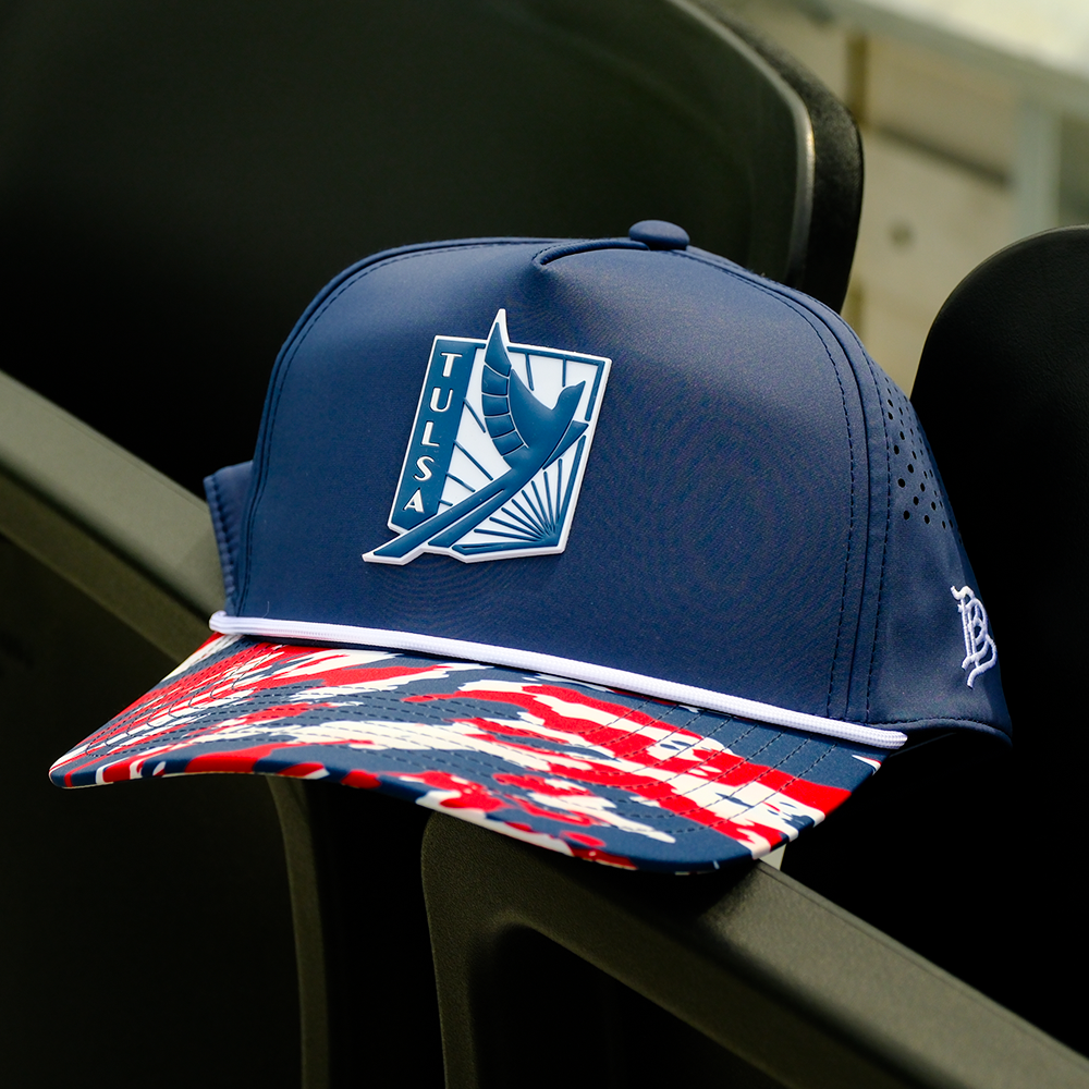 FC Tulsa x Branded Bills Blue Crest Five Panel Hat - Blue