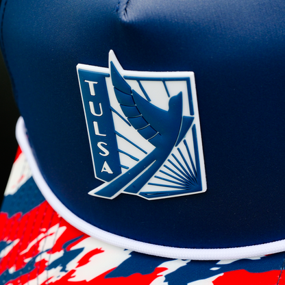 FC Tulsa x Branded Bills Blue Crest Five Panel Hat - Blue
