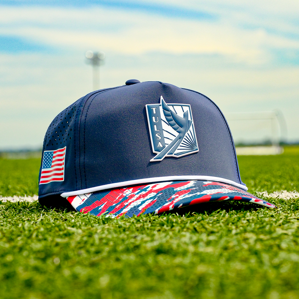 FC Tulsa x Branded Bills Blue Crest Five Panel Hat - Blue