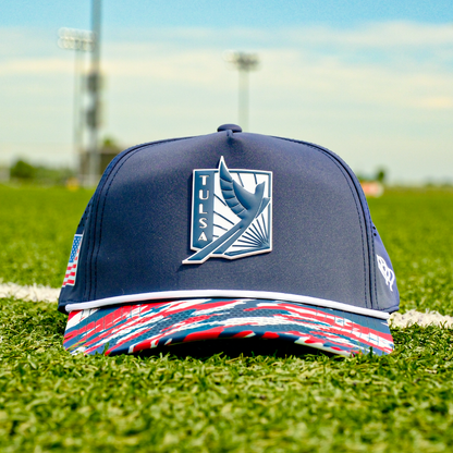 FC Tulsa x Branded Bills Blue Crest Five Panel Hat - Blue