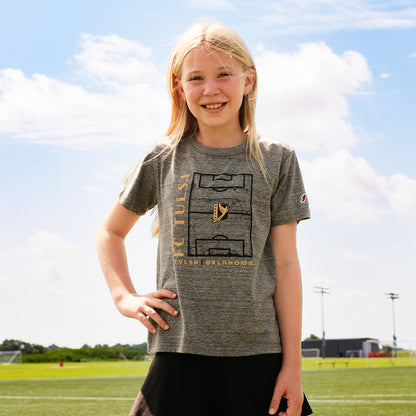 FC Tulsa L2 Youth Fieldside Tee - Fall Heather