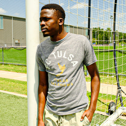 FC Tulsa L2 Old School Spirit Tee - Fall Heather