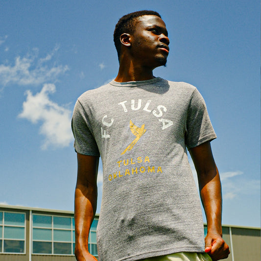 FC Tulsa L2 Old School Spirit Tee - Fall Heather
