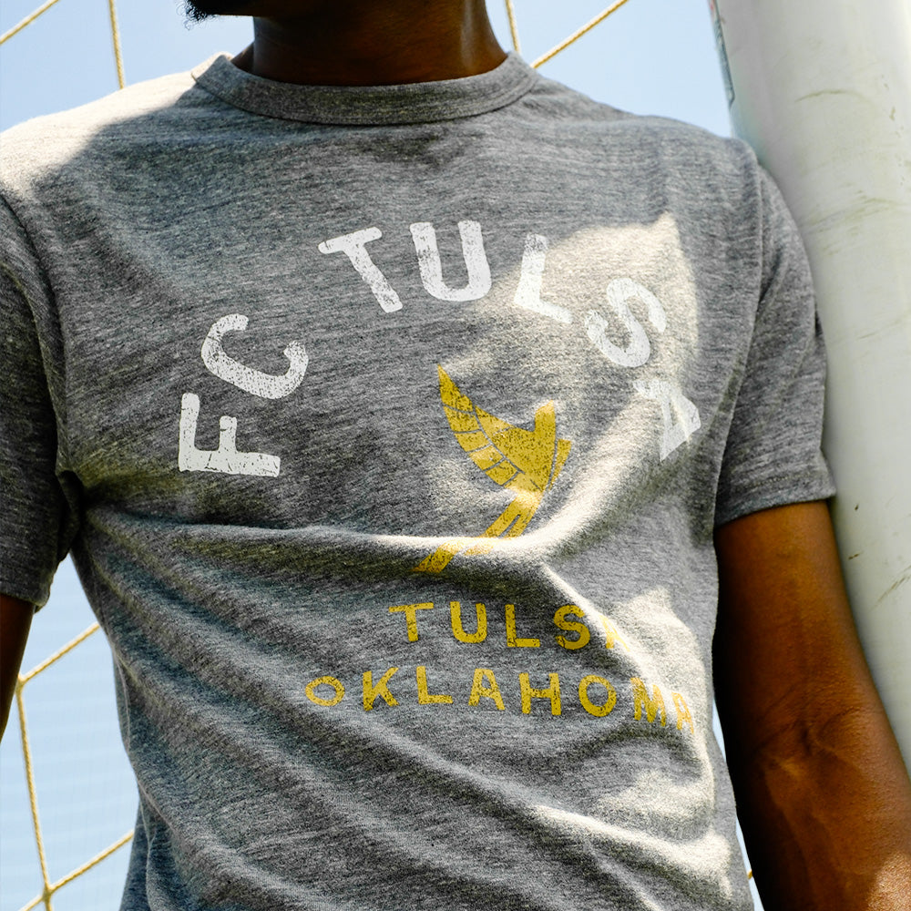 FC Tulsa L2 Old School Spirit Tee - Fall Heather