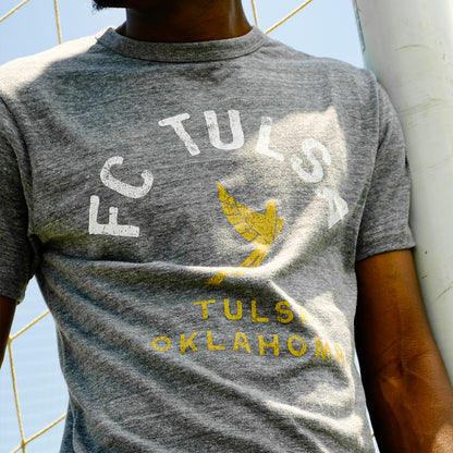 FC Tulsa L2 Old School Spirit Tee - Fall Heather