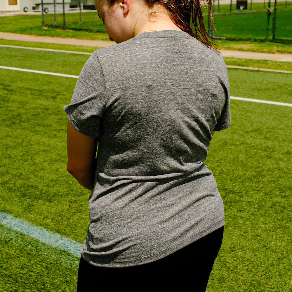 FC Tulsa L2 Ladies Heritage Stack Tee - Fall Heather