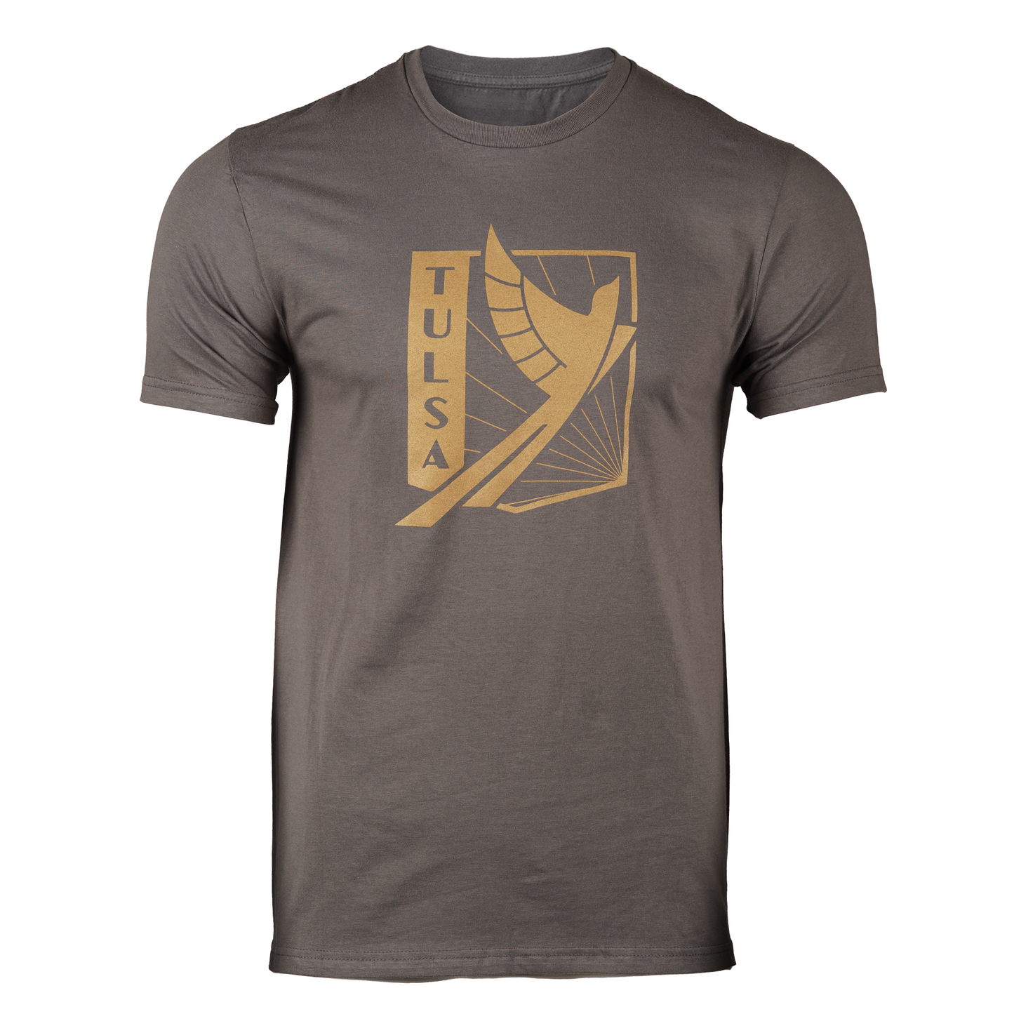 Adult Gold Crest Charcoal Tee