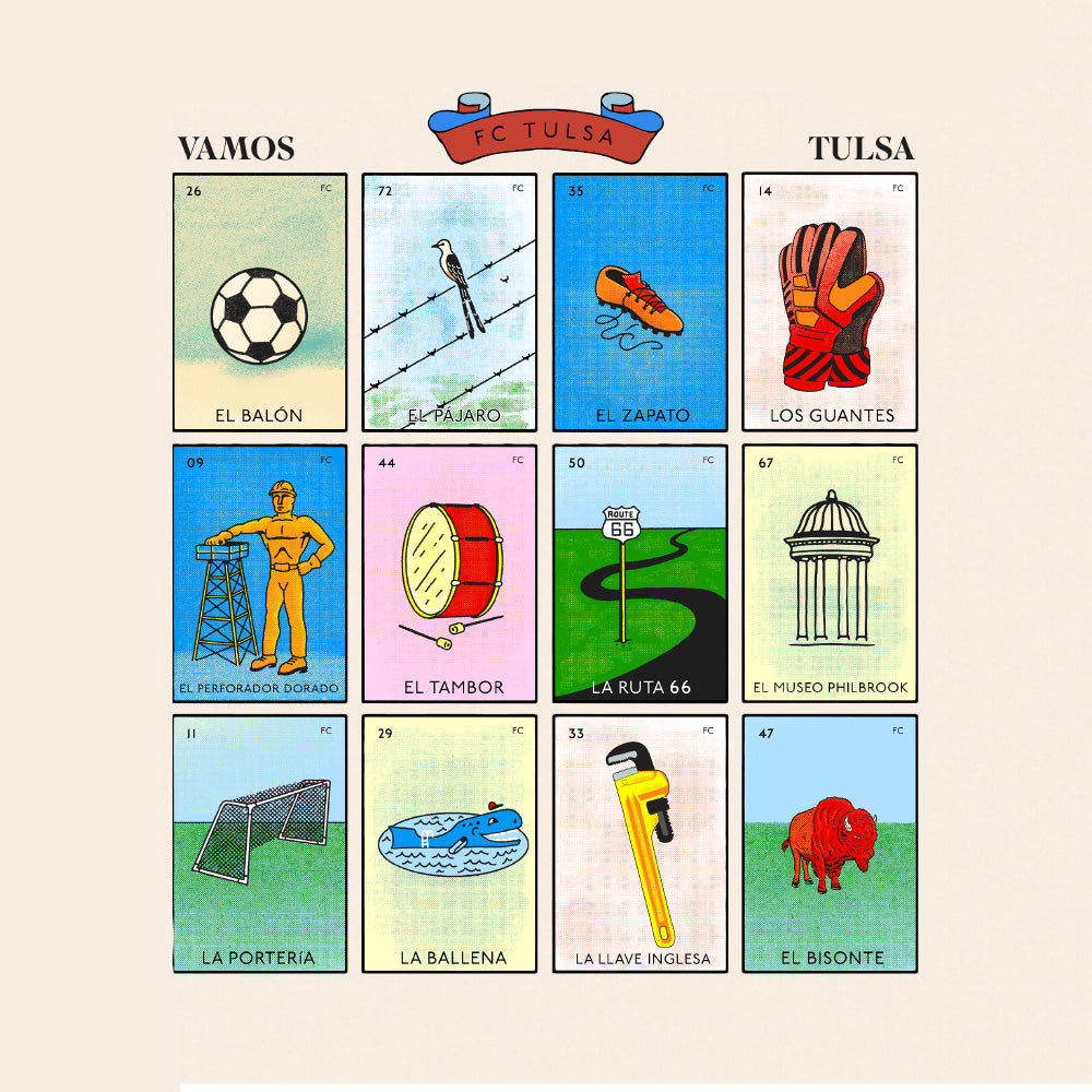 FC Tulsa x Mythic Press Loteria Tee