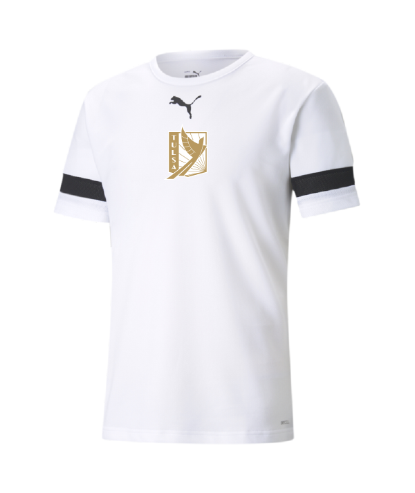 White and gold puma shirt 2025