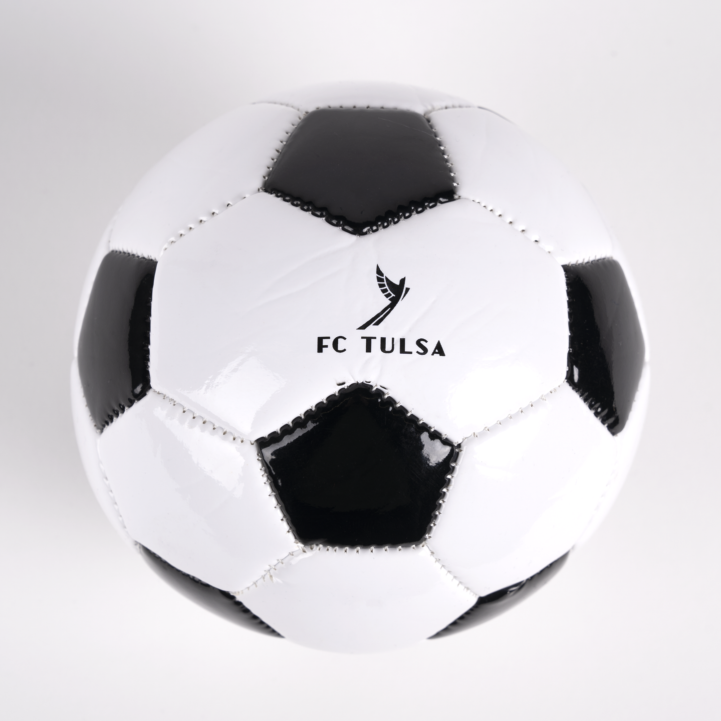 Mini balón de fútbol blanco y negro